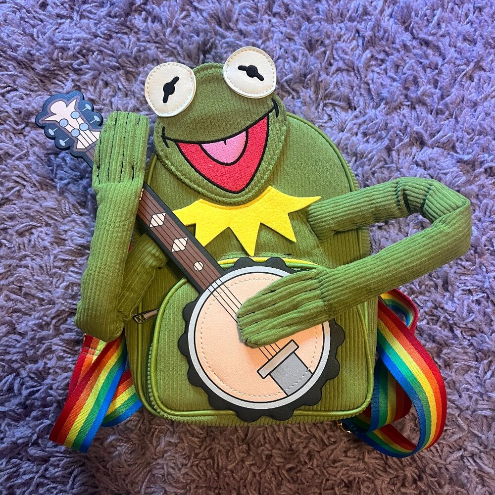 Limited Edition Kermit 'Rainbow Connection' Disney Her Universe Backpack NWOT
